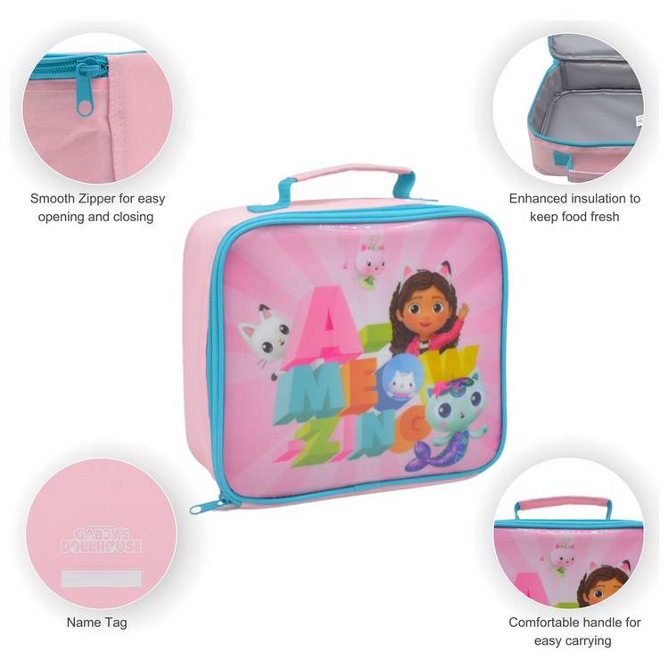 Hox Gabby's Dollhouse lunch bag 20x23x8cm, imported from the UK