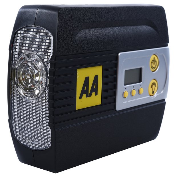 AA digital air compressor 12V tyre inflator (British brand)
