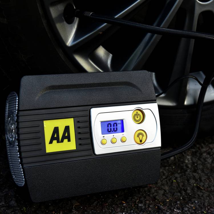AA digital air compressor 12V tyre inflator (British brand)