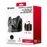 Nacon Quadpro RGB Charger for Nintendo Switch - (British brand)
