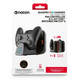 Nacon Quadpro RGB Charger for Nintendo Switch - (British brand)