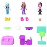 Polly Pocket Monster High playset with 3 micro dolls 29cm, imported from the UK