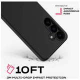 Tech21 EvoLite phone case for Samsung Galaxy S25, black, imported from the UK