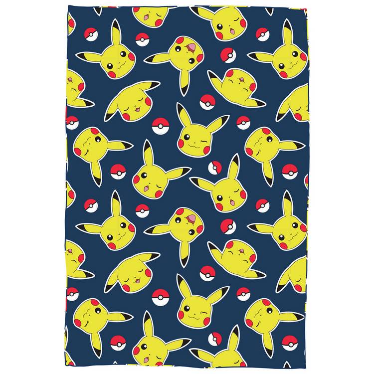 Pokemon Pikachu fleece throw 100x150cm - British product
