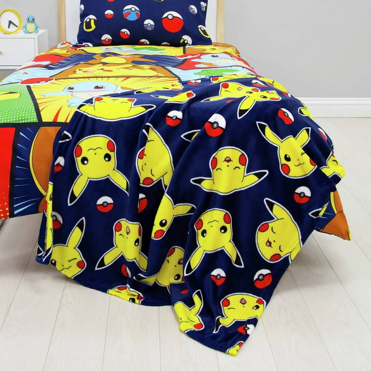 Pokemon Pikachu fleece throw 100x150cm - British product
