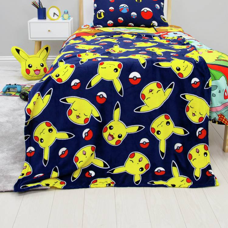Pokemon Pikachu fleece throw 100x150cm - British product
