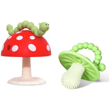 Argos RaZbaby Chompy Mushroom Silicone Baby Teether and Toy 2 Pack- Buy online at McGrocer