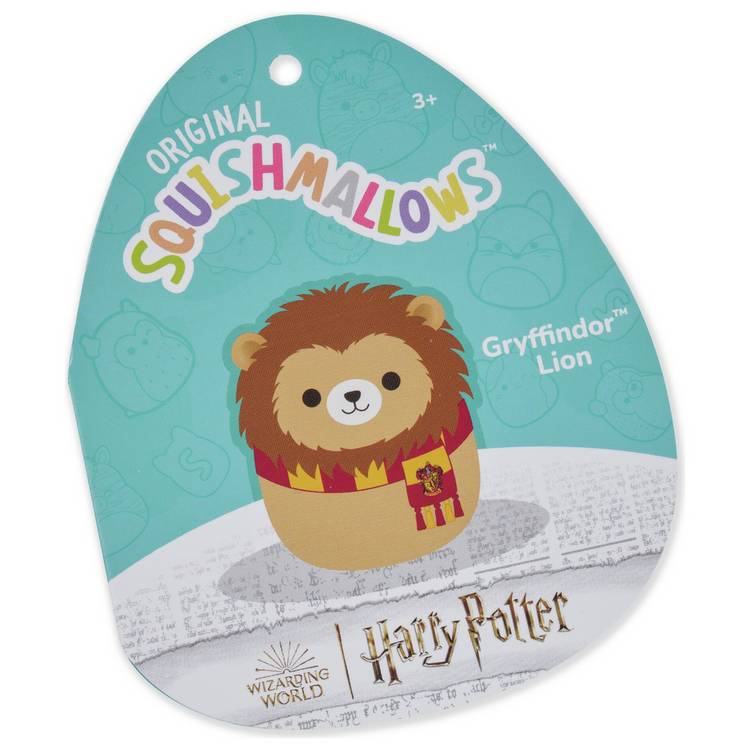 Squishmallows Harry Potter Gryffindor lion 8-inch plush, UK version