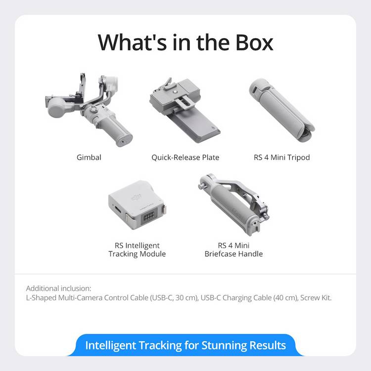 DJI RS 4 Mini Combo gimbal stabilizer for cameras, UK version