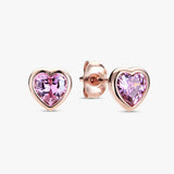 Argos Revere Rose Gold Plated Sterling Silver Heart Stud Earrings- Buy online at McGrocer