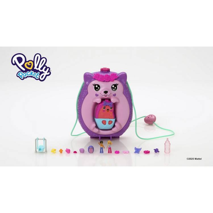Polly Pocket hedgehog purse playset 30cm, imported from the UK