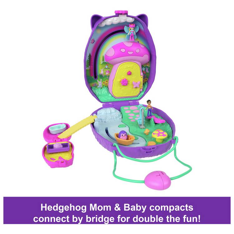 Polly Pocket hedgehog purse playset 30cm, imported from the UK