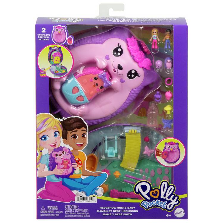 Polly Pocket hedgehog purse playset 30cm, imported from the UK