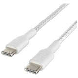 Belkin USB-C braided cable white 2m, imported from the UK