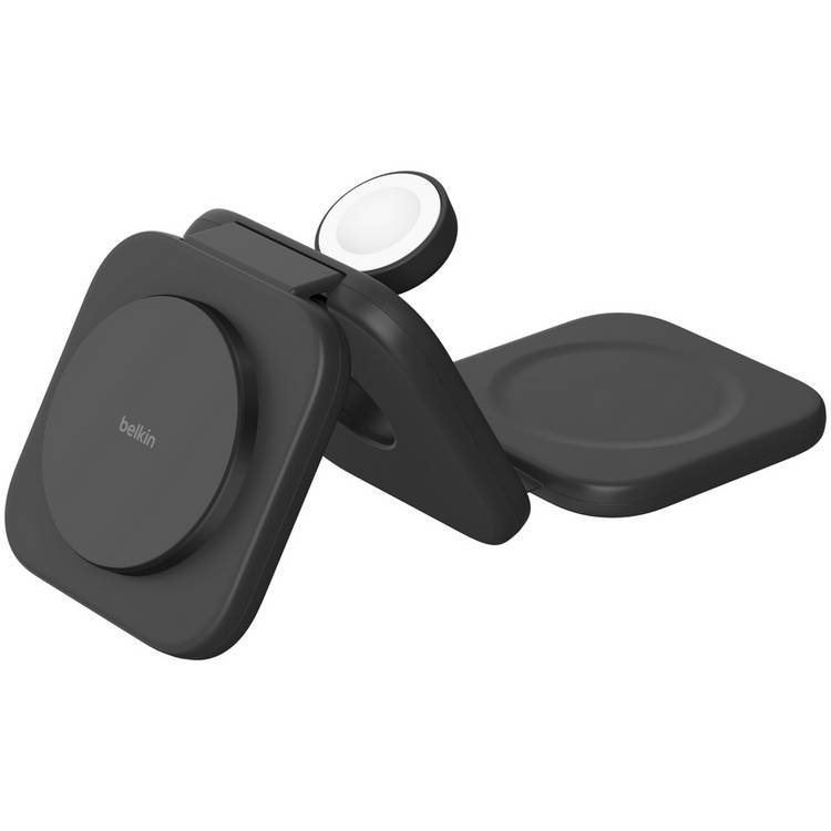 Belkin 15W Qi2 3-in-1 foldable wireless charger black (British brand)
