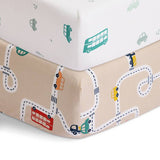 Argos Habitat Transport Twin Pack Cot Bed Fitted Sheet 140 x 70cm- Buy online at McGrocer