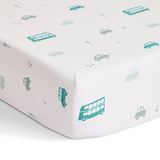 Habitat transport print twin fitted cot bed sheet, UK version