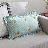 furn Les Fruites Oranges cushion light blue 30x50cm (British brand)