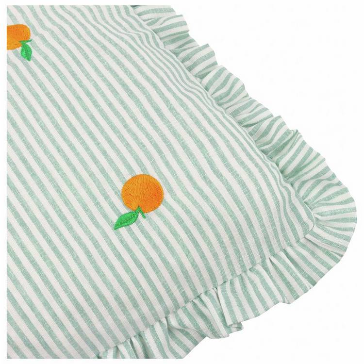 furn Les Fruites Oranges cushion light blue 30x50cm (British brand)