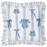 furn Noortje stripe ruffle cushion 45x45cm, imported from the UK