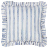 furn Noortje stripe ruffle cushion 45x45cm, imported from the UK