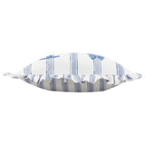 furn Noortje stripe ruffle cushion 45x45cm, imported from the UK