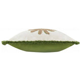 furn palm tree fringe cushion green 45x45cm - British product