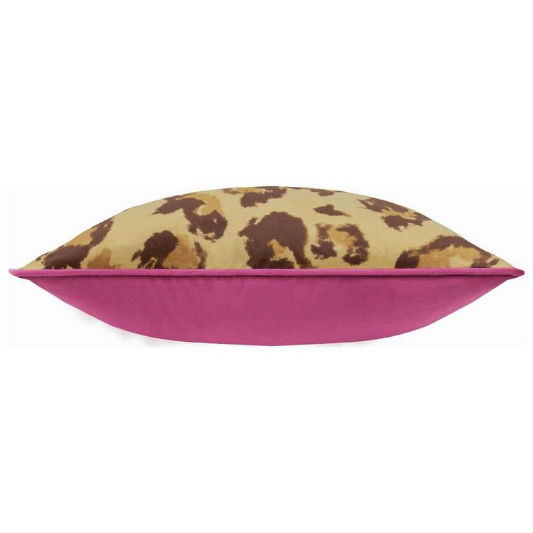 furn leopard print cushion beige 43x43cm - British product