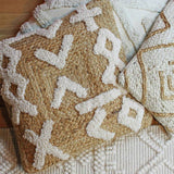 Argos furn Camfa Jute Cushion Natural 45x45cm- Buy online at McGrocer