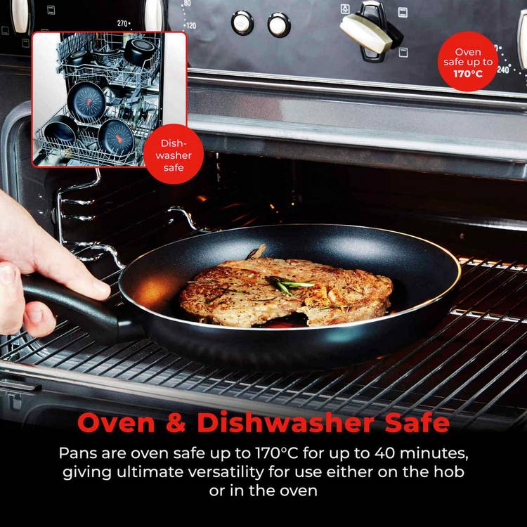 Tower Smart Start black aluminium pan set 5 piece - British product