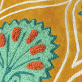 Paoletti embroidered cushion ochre 30x60cm - British product