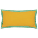 Paoletti embroidered cushion ochre 30x60cm - British product