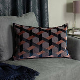 Argos Paoletti Delano Oxford Edge Cushion Blush 40x60cm- Buy online at McGrocer
