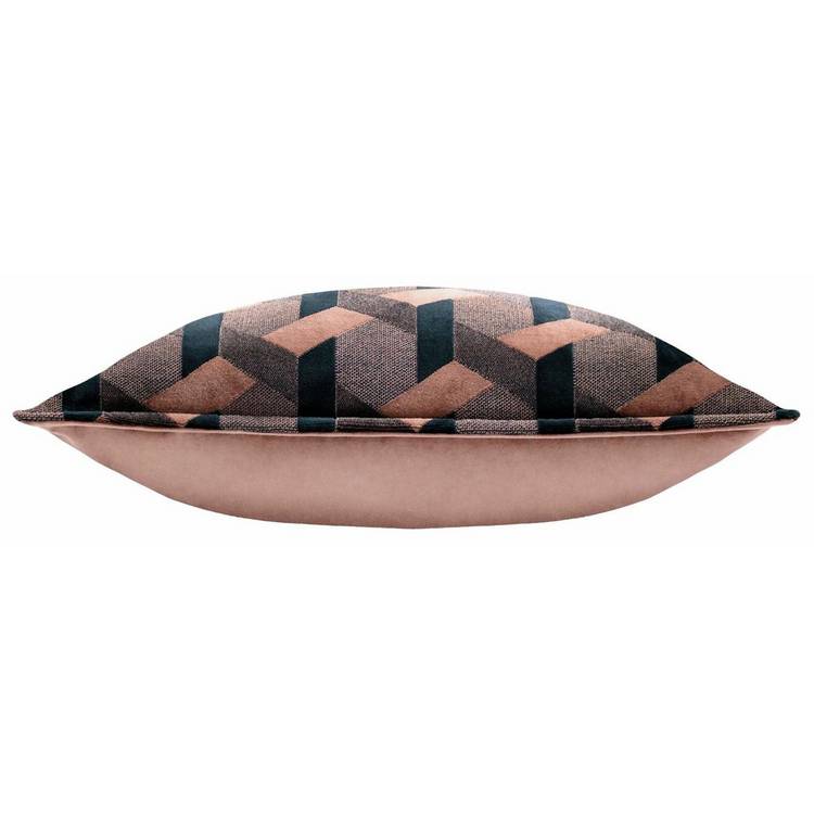 Paoletti blush velvet jacquard cushion 40x60cm, UK version