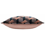 Paoletti blush velvet jacquard cushion 40x60cm, UK version