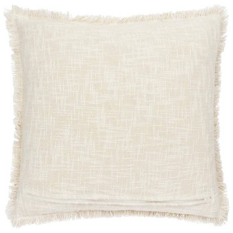 Paoletti Durelle Damask Fringed Cushion Coral 50x50cm, imported from the UK