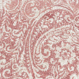 Paoletti Durelle Damask Fringed Cushion Coral 50x50cm, imported from the UK