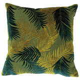 Paoletti cushion gold palm leaf 50x50cm, imported from the UK