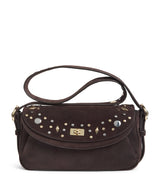 Harrods Sandro Paris Le Mambo Janys Medium Suede Shoulder Bag- Buy online at McGrocer