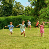 TP wooden rounders set with pastel bases - British product