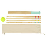 TP wooden rounders set with pastel bases - British product