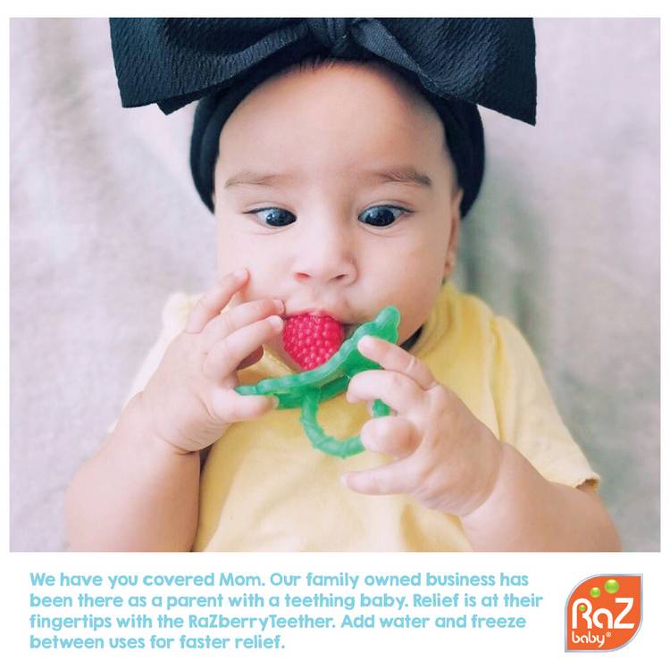 RaZbaby Chompy teether 2 pack - British product