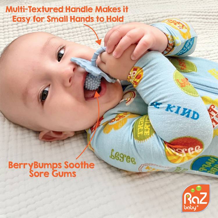 RaZbaby Chompy teether 2 pack - British product