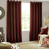 Argos Yard Chenille Fully Lined Eyelet Curtains Nutmeg 117x137cm- Buy online at McGrocer