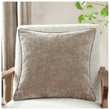 Argos Yard Chenille Plain Piped Cushion - Greige - 50x50cm- Buy online at McGrocer