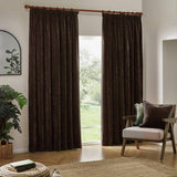 Argos Yard Chenille Pencil Pleat Curtains - Brown - 117x137cm- Buy online at McGrocer
