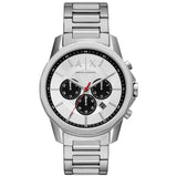 Argos Armani Exchange Men's Silver Stainless Steel Chronograph Watch- Buy online at McGrocer