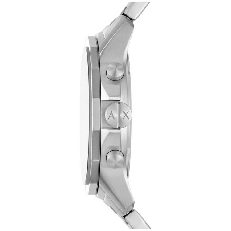 Armani Exchange silver chronograph watch, imported from the UK