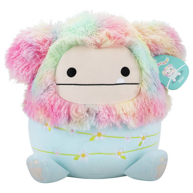Squishmallows Zozo Rainbow Bigfoot plush 12 inch - British product