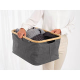 Brabantia foldable laundry basket pepper black 40 litre (British brand)